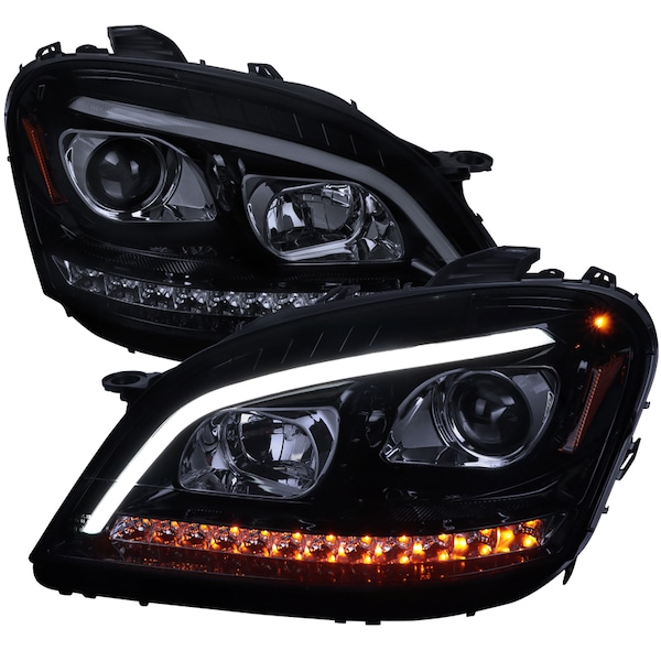 Spec-D Tuning 06-08MercedesMl W164 PrjctrHdlghtsSequent. LEDTrnSig, 2LHP-BW16406G-TM 2LHP-BW16406G-TM - main